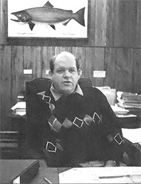 Bob Eaton in his office in Astoria, Oregon